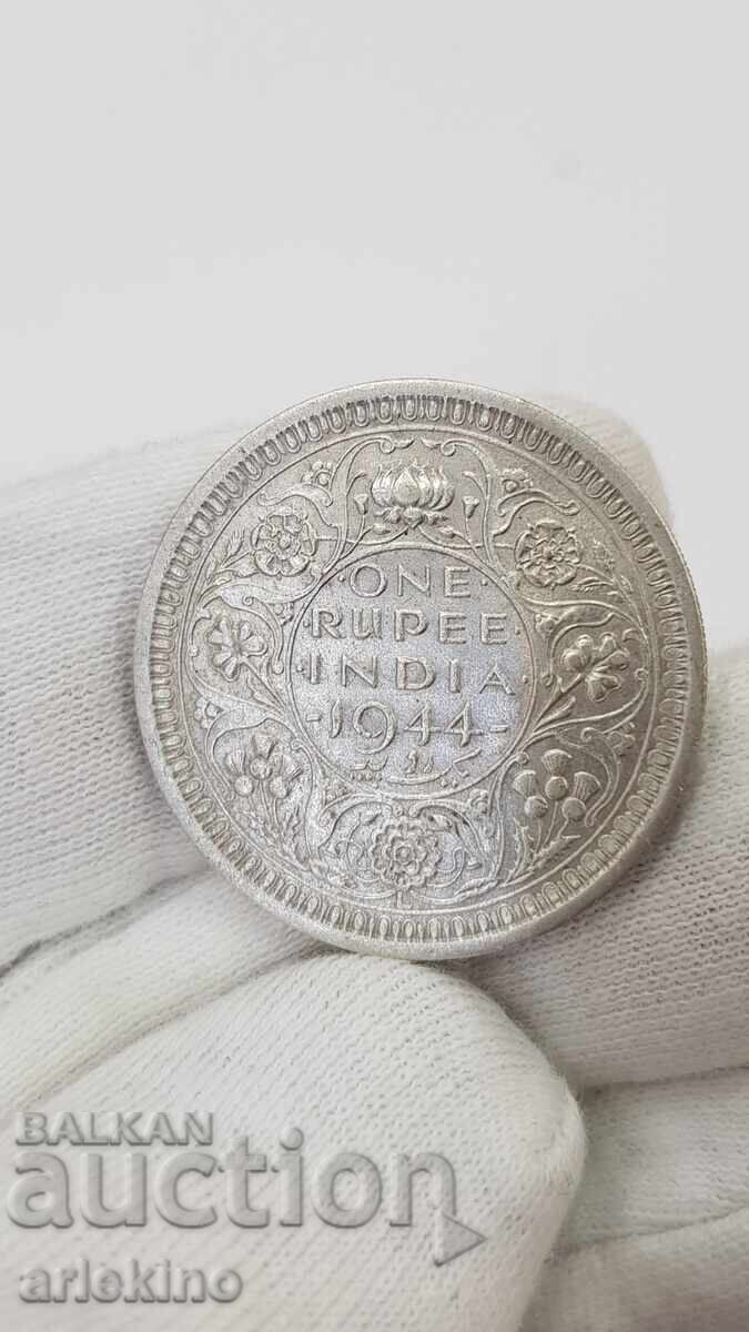 Monedă rară din argint 1 Rupie 1944 - India Britanică cu preț € 45.00 | 88.01 BGN