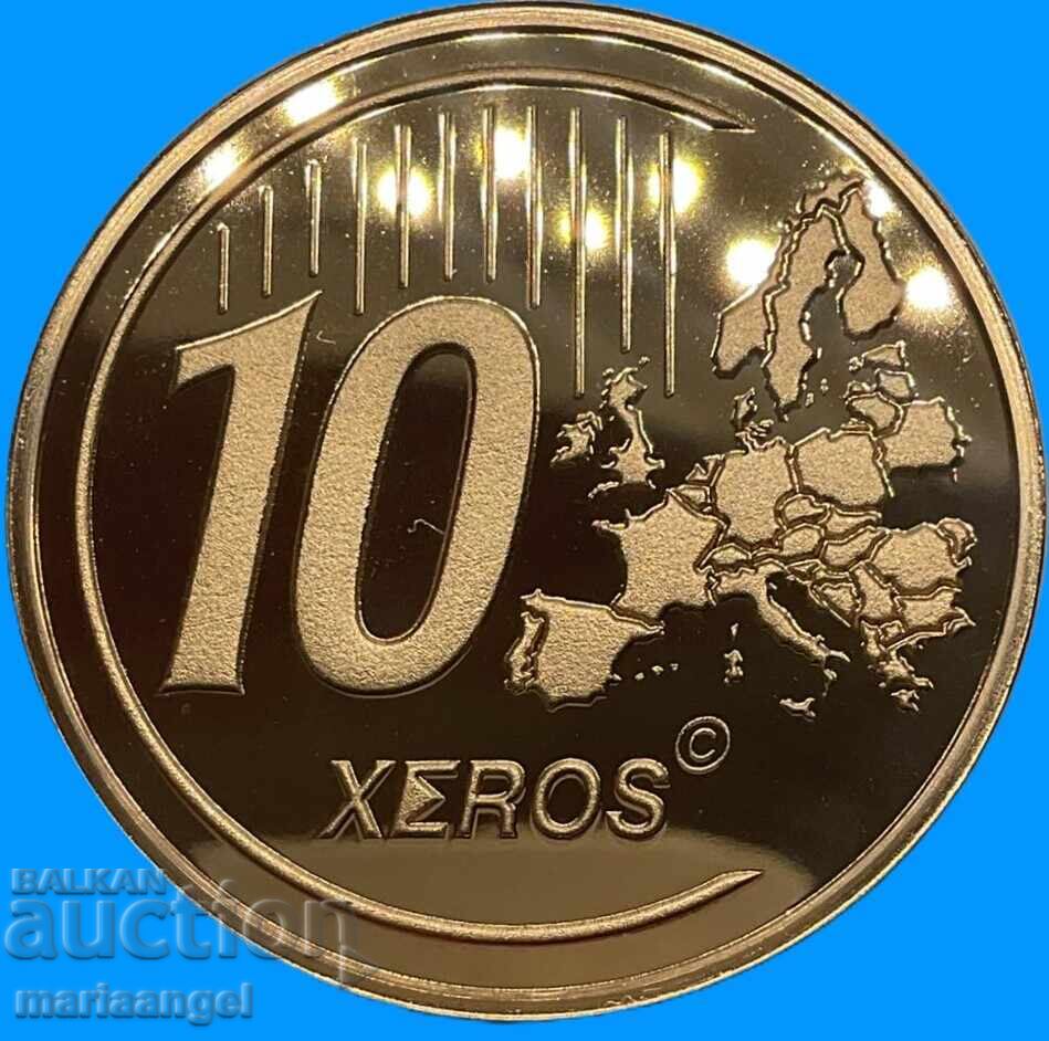 Norway 2014 10 Kroner (Euro) Pattern ESSAY PROOF with price € 9.90 | 19.36 BGN
