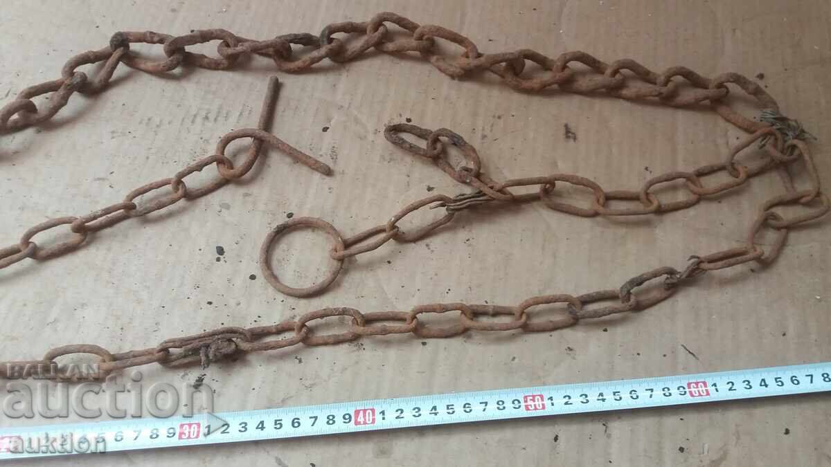 OLD CHAIN, ANIMAL SHACKLE - 6