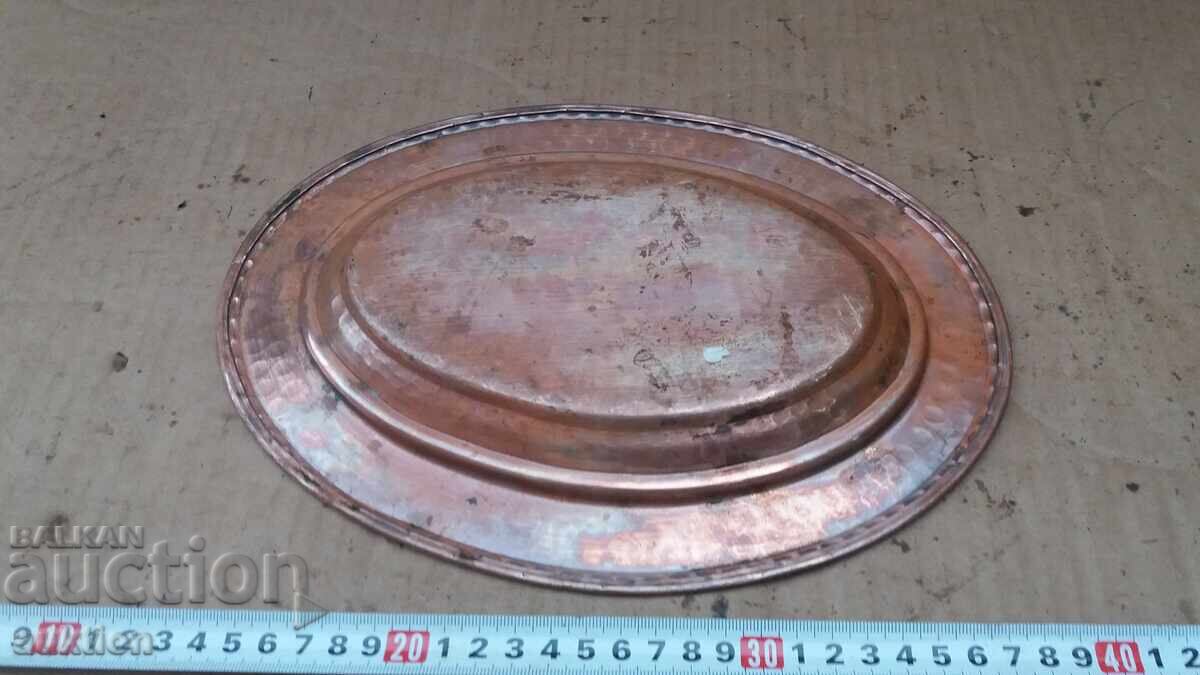 REVIVAL PERIOD FORGED COPPER TRAY, BOWL FOR SWEETS - 6 REVIVAL PERIOD FORGED COPPER TRAY, BOWL FOR SWEETS - 6