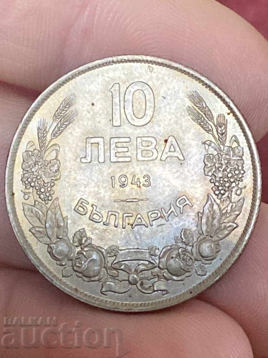 Kingdom of Bulgaria 10 leva 1943 Boris III with price € 11.00 | 21.51 BGN