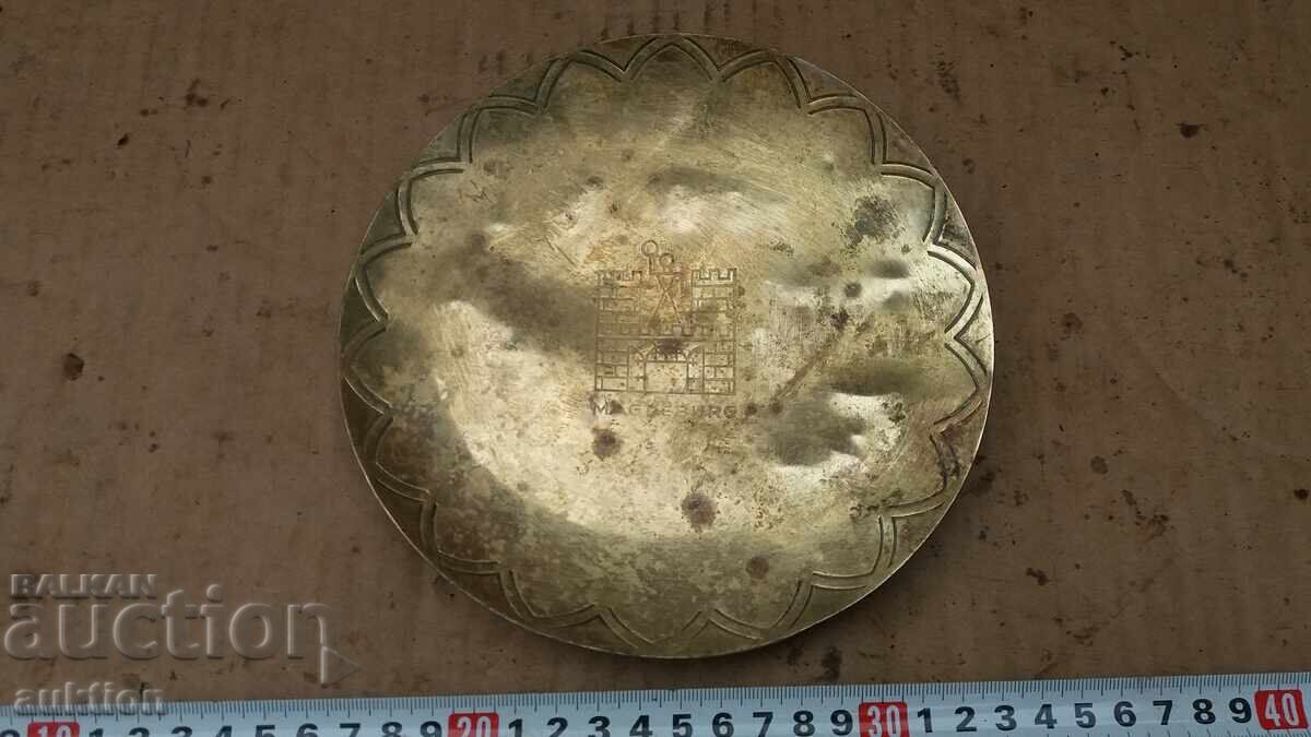 Wrought iron plate - Western Europe - city Wrought iron plate - Western Europe - city