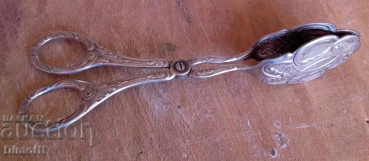 Посребрена щипка 96 гр. Маркировка 100