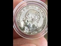 Principatul Bulgaria 1 leu 1891 Ferdinand argint
