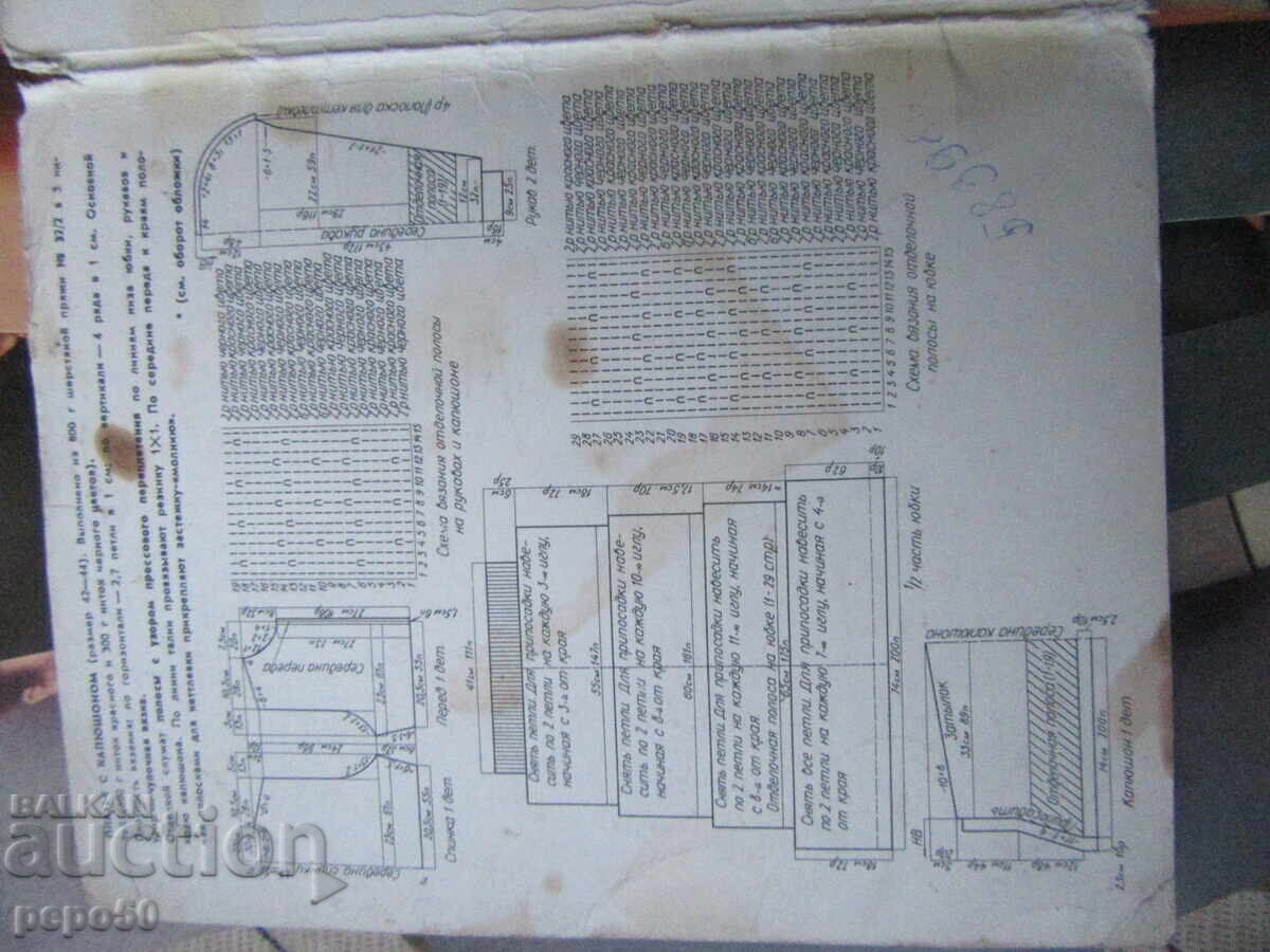 Livrarea 11 MODELE PENTRU TRICOTAT LA MAȘINĂ /în rusă/ - 1981 Livrarea 11 MODELE PENTRU TRICOTAT LA MAȘINĂ /în rusă/ - 1981