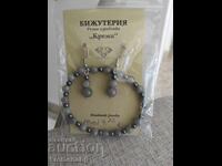 Set cercei și brățară lucrate manual