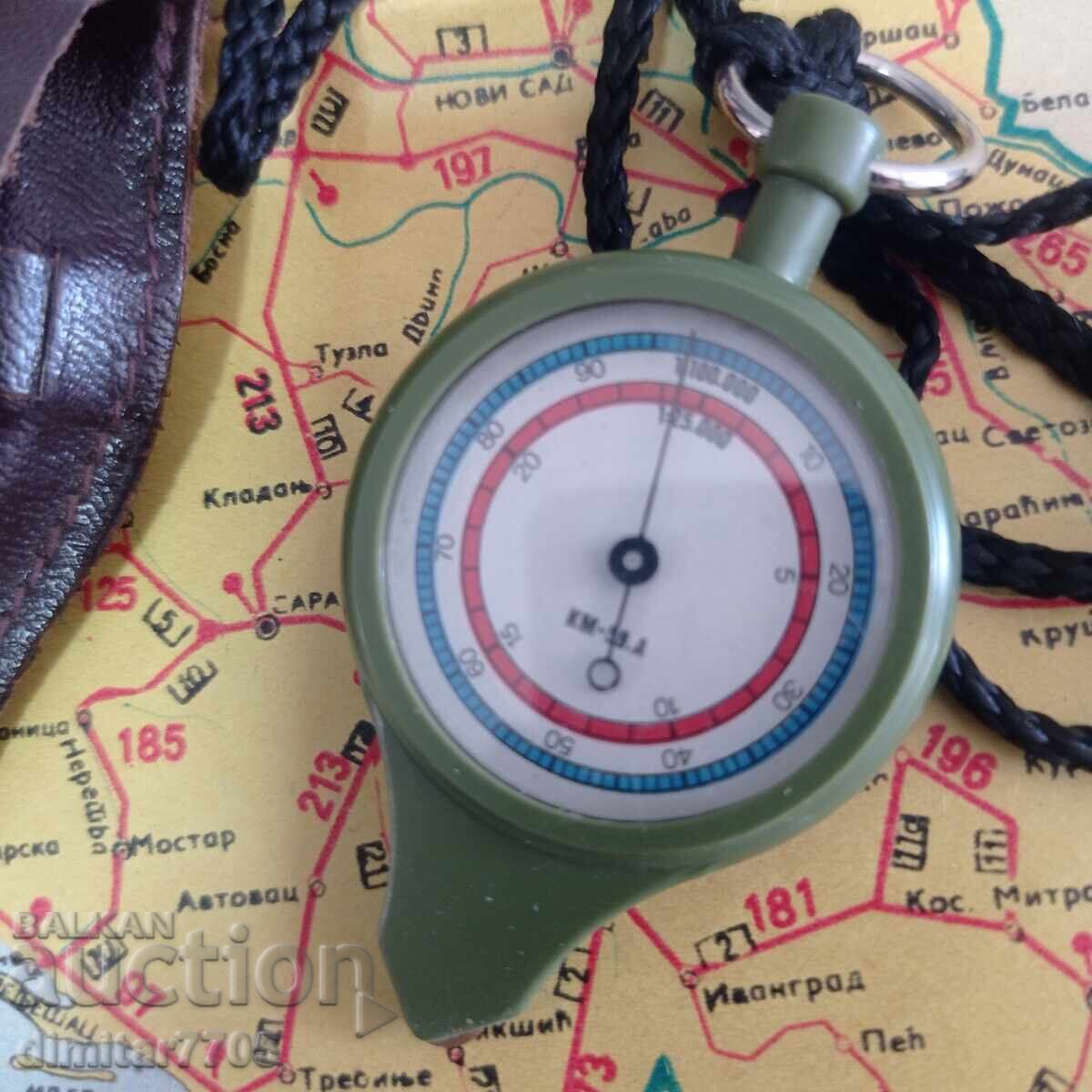 Licitație Curvimetru cu două fețe KM-59.A – URSS, excelent, cu husă Licitație Curvimetru cu două fețe KM-59.A – URSS, excelent, cu husă