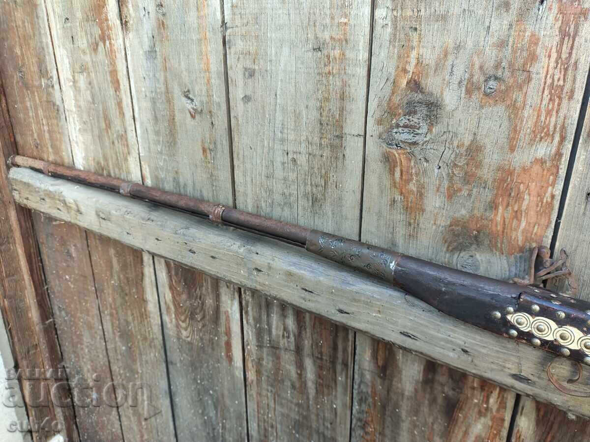 Παλιό μουσκέτο, εμπροσθογεμές πιστόλι για διακόσμηση - 6