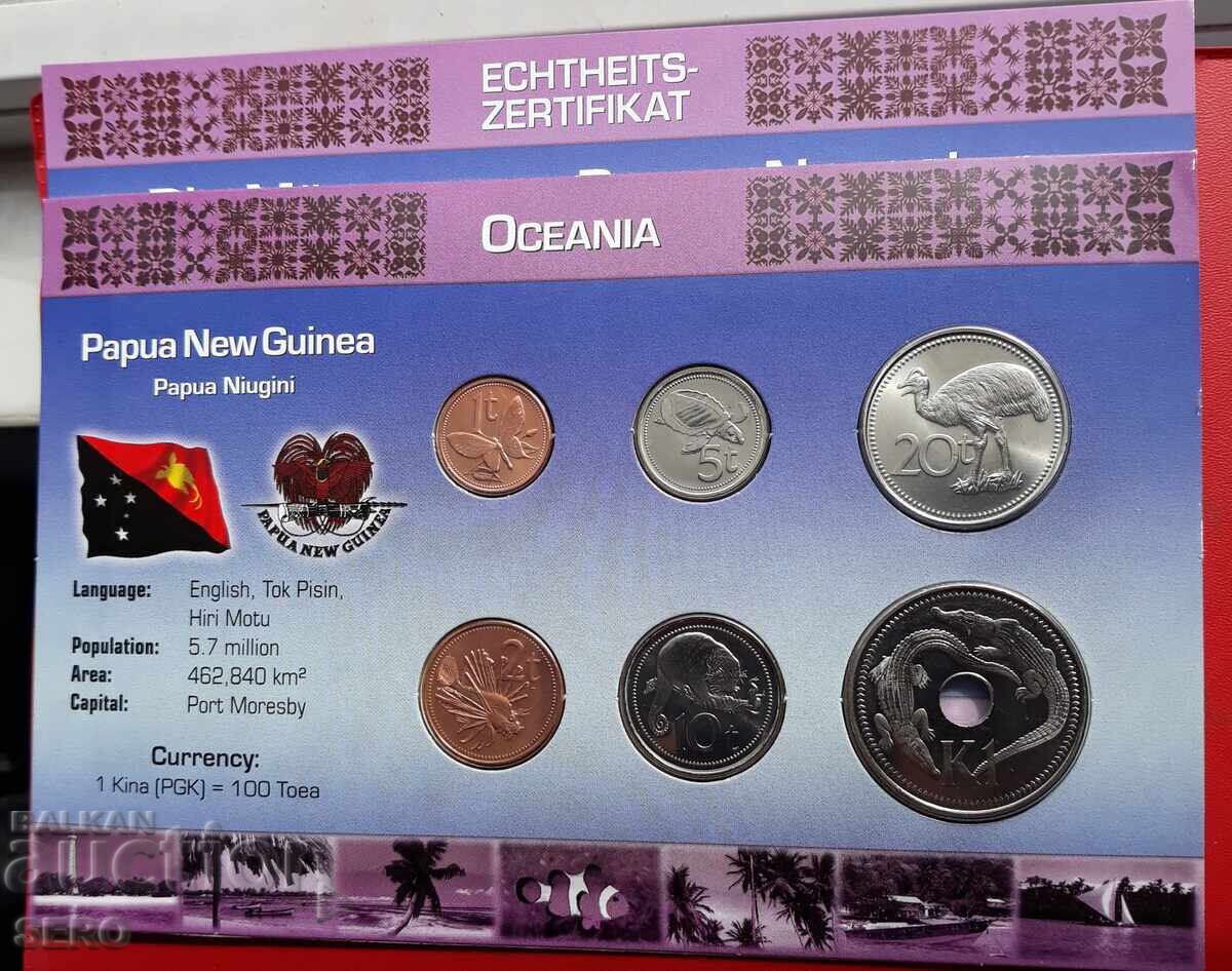 Papua New Guinea - SET 2004-2005 from 6 coins
