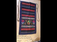 Șorț autentic țesut rar din lână, costum tradițional