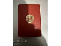 Cutie rară de lux bulgară pentru comenzi și medalii