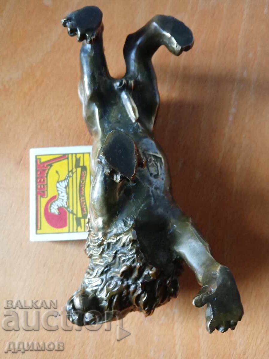 Figurină din bronz leu - 5