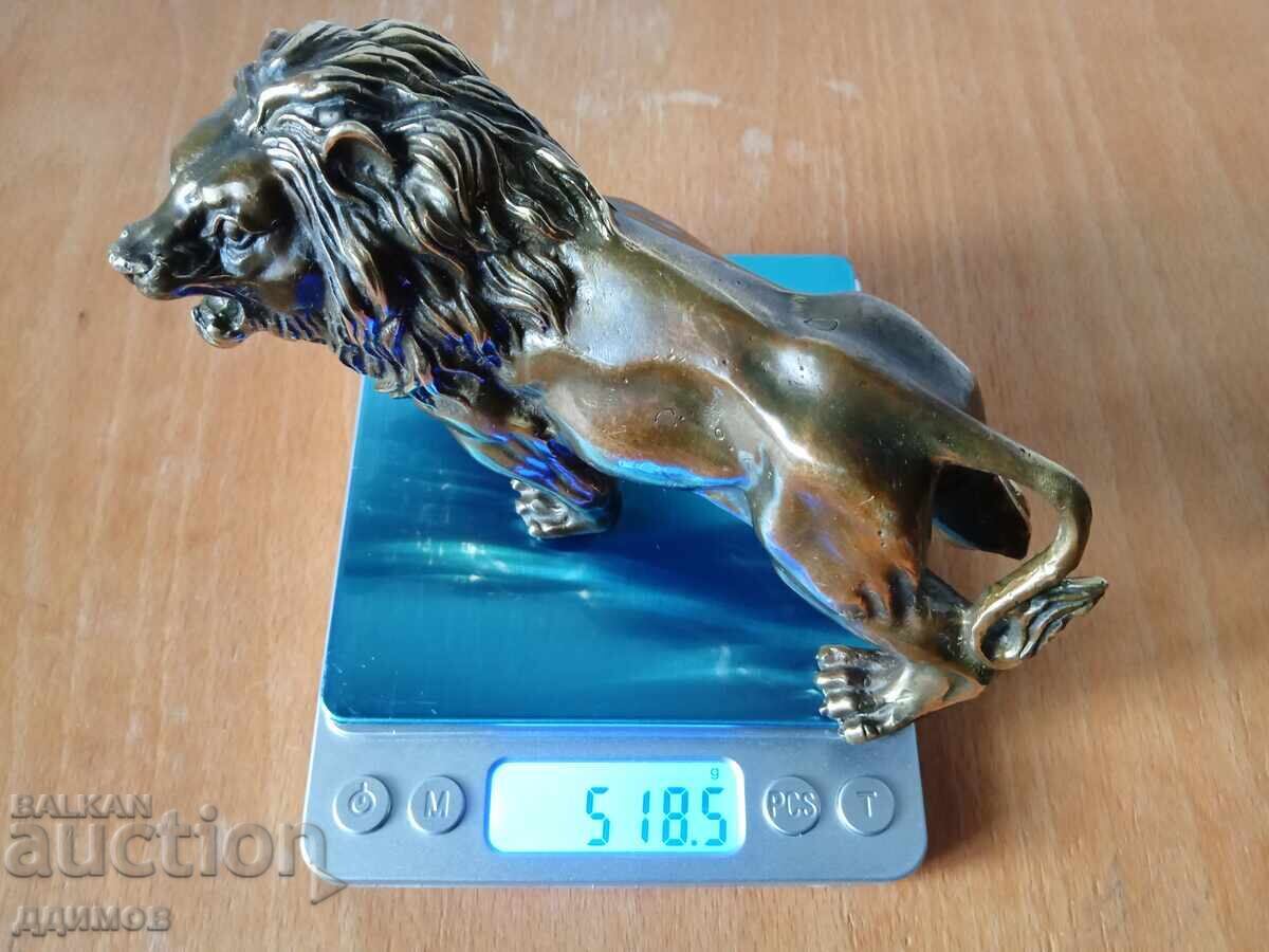 Figurină din bronz leu - 7