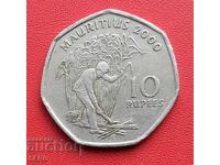 Остров Мавриций-10 рупии 2000