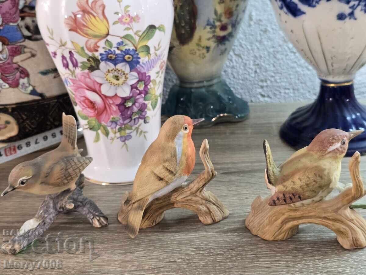 Три порцеланови пиленца, ръчно оцветени ! - 6