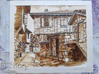 ✅TABLOU - SOZOPOL '93 - B. GENCHEV - 25/28,5 CM.❗