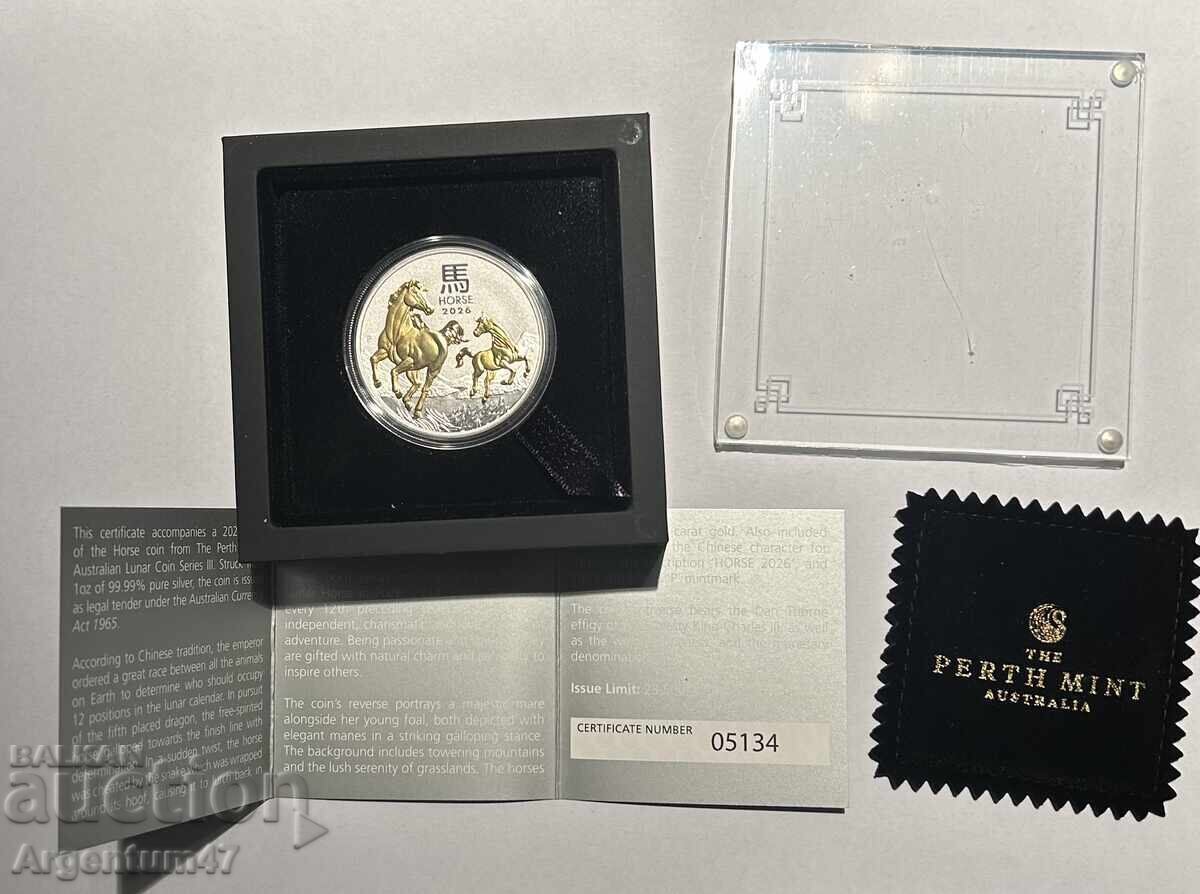 ARGINT 1 OZ 2026 AUSTRALIA - ANUL LUNAR AL CALULUI - 5 ARGINT 1 OZ 2026 AUSTRALIA - ANUL LUNAR AL CALULUI - 5