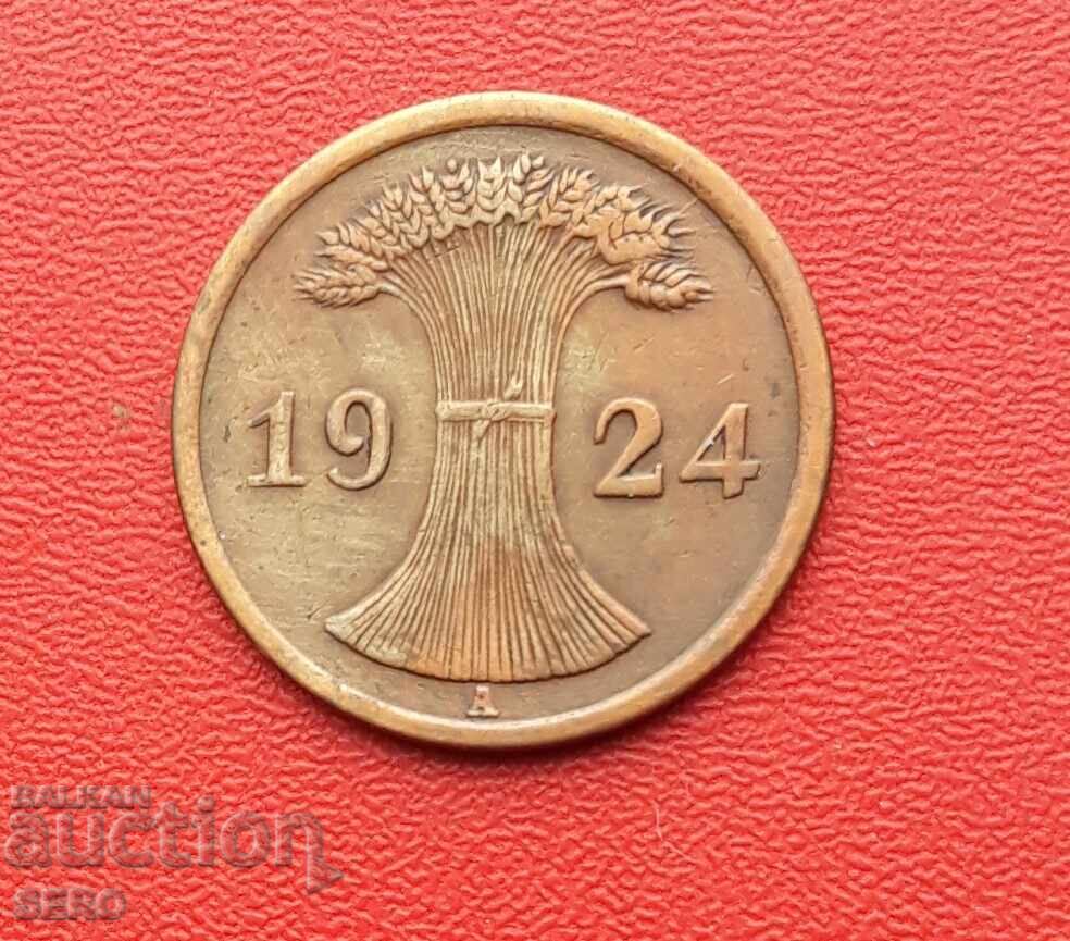 Germania-2 pfennig 1924 A-Berlin cu preț € 0.40 | 0.78 BGN