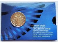 Lituania 2 euro 2026 Monedă independență energetică în card (#11645)