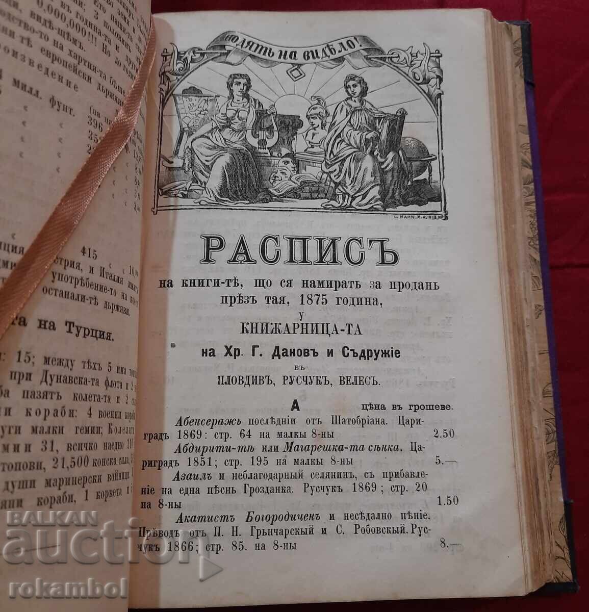 Carte bulgărească veche tipărită Letostruy 1873-76 - 6
