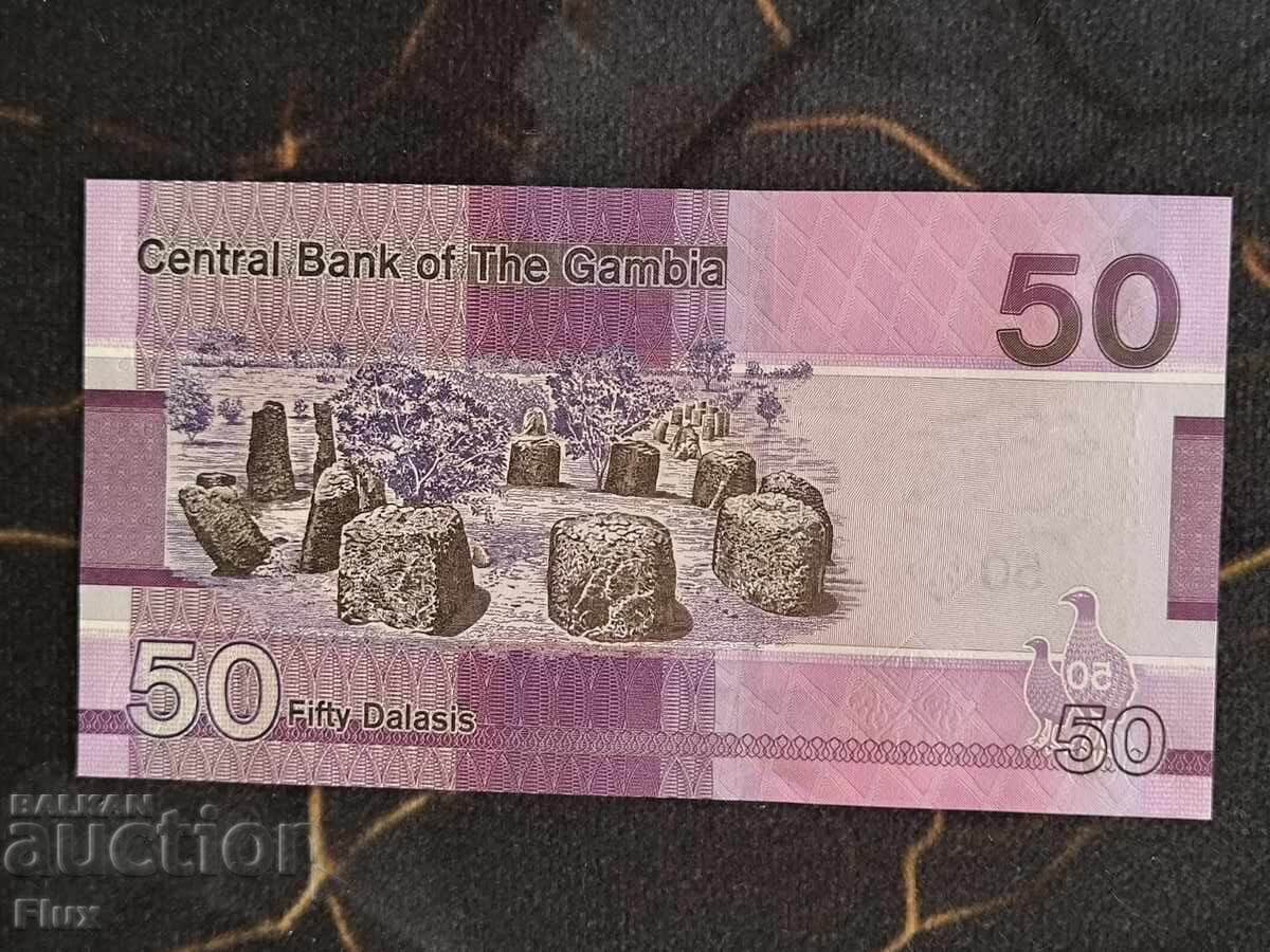 Bancnotă - Gambia - 50 dalasi UNC | 2023 cu preț € 5.00 | 9.78 BGN
