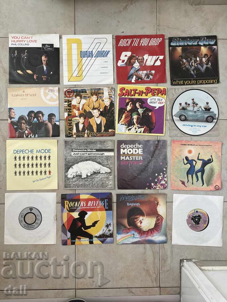 Licitație ANGLIA-32 DISCURI MICI, DURAN, DEPECHE MODE, TAKE THAT și altele