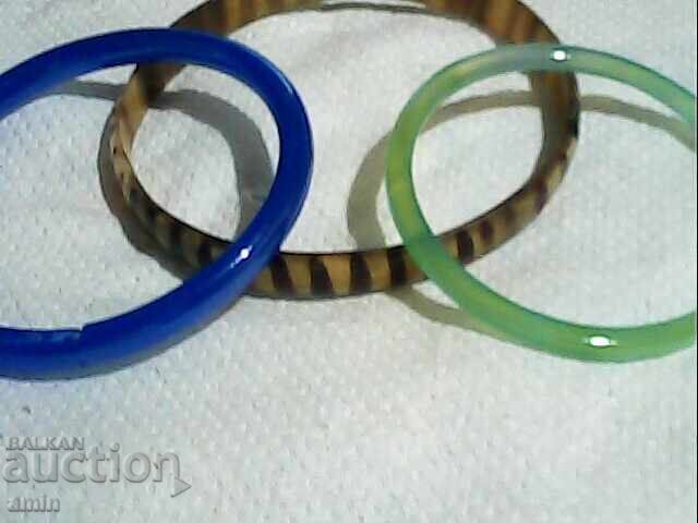 Lot de brățări din sticlă naturală - 6