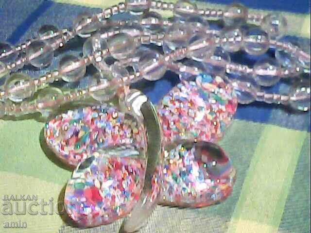 Colier frumos cu cuarț și fluture mare cu preț € 10.00 | 19.56 BGN