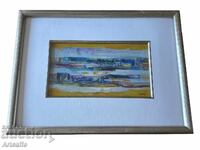 Nikola Manev - oil on board, signed, 80s