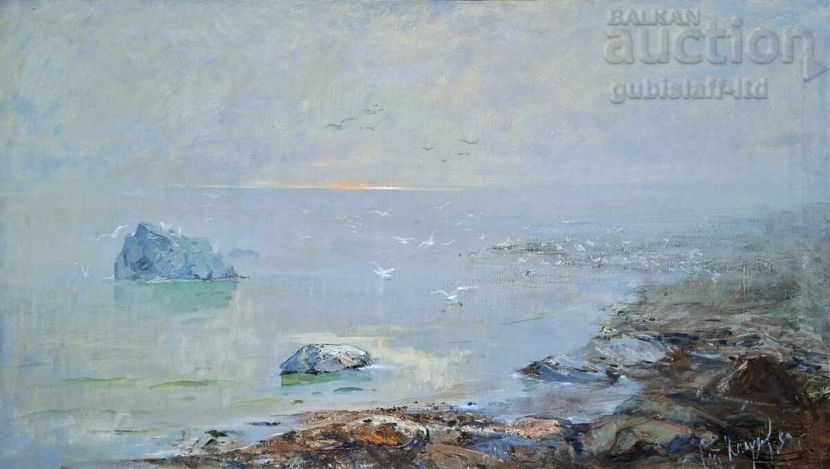 Tablou, mare, pictor Ștefan Kaludov, 1989 cu preț € 5500.00 | 10757.07 BGN