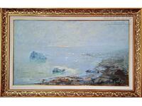 Painting, sea, artist Stefan Kaludov, 1989