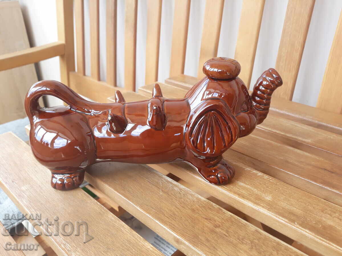 BG Porcelain elephant from the SOCIALIST ERA for mulled rakia BG Porcelain elephant from the SOCIALIST ERA for mulled rakia