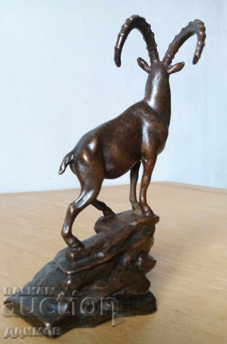 Licitație Statuetă de bronz capră neagră muflon