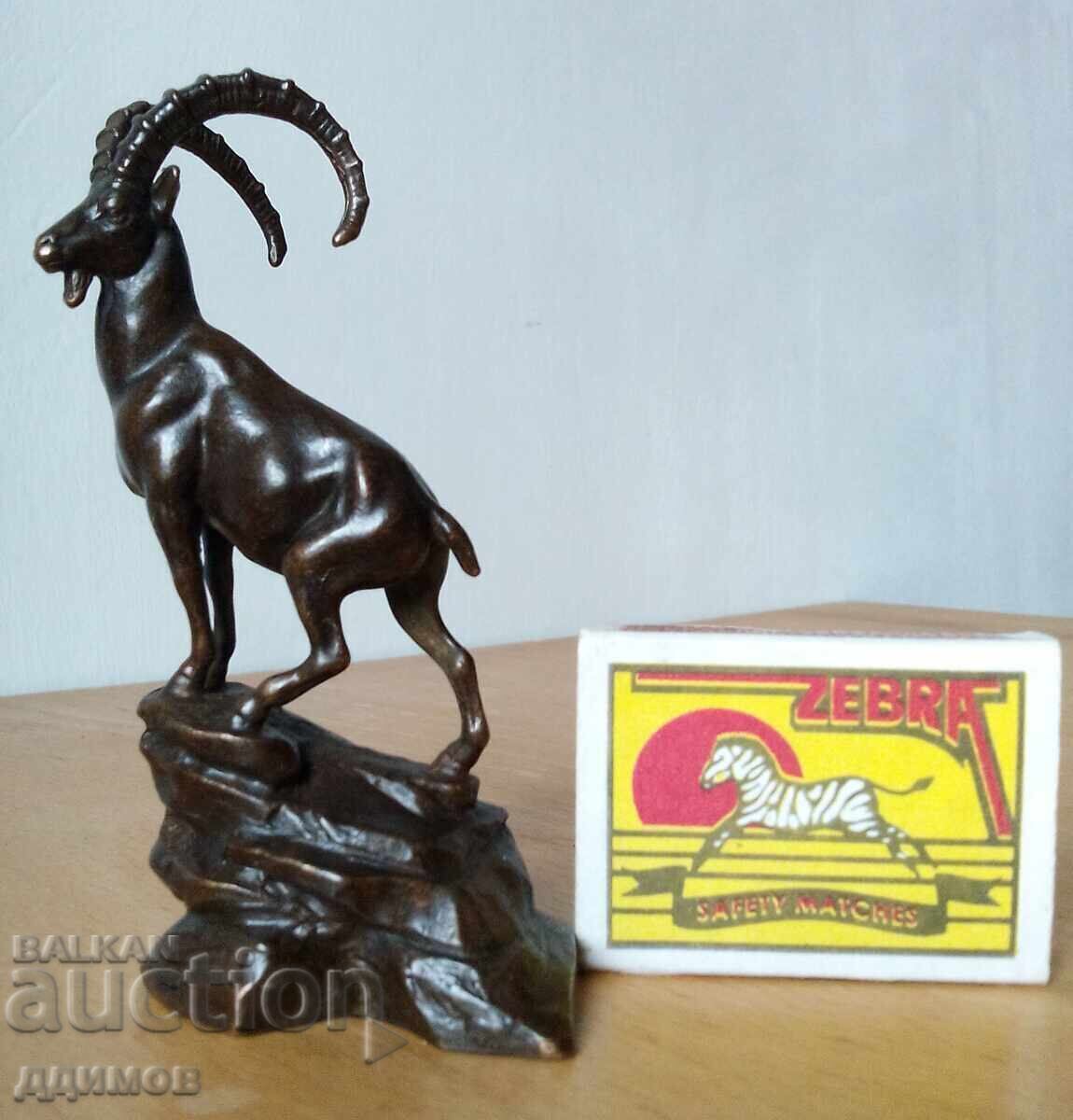 Livrarea Statuetă de bronz capră neagră muflon
