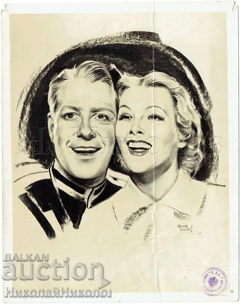 1940 MOVIE FILM "BALALAIKA" NELSON EDDY ILONA MASSEY RARITY J57