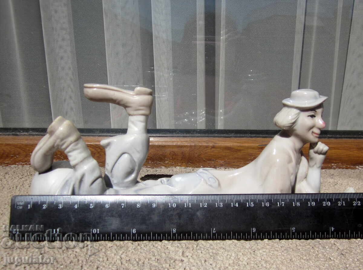 αντίκα πορσελάνινη φιγούρα αγαλματίδιο κλόουν - 5 αντίκα πορσελάνινη φιγούρα αγαλματίδιο κλόουν - 5