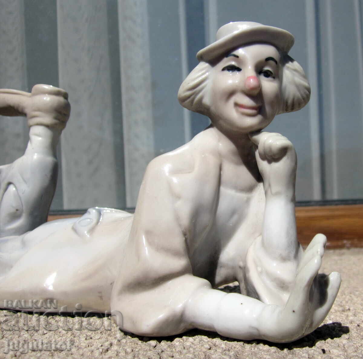 αντίκα πορσελάνινη φιγούρα αγαλματίδιο κλόουν αντίκα πορσελάνινη φιγούρα αγαλματίδιο κλόουν