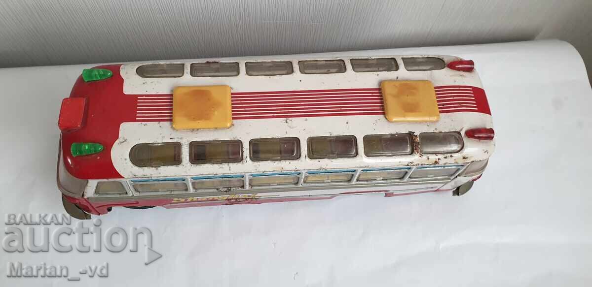 Jucărie socialistă din tablă, autobuz pe baterii, CHINA cu preț € 45.00 | 88.01 BGN