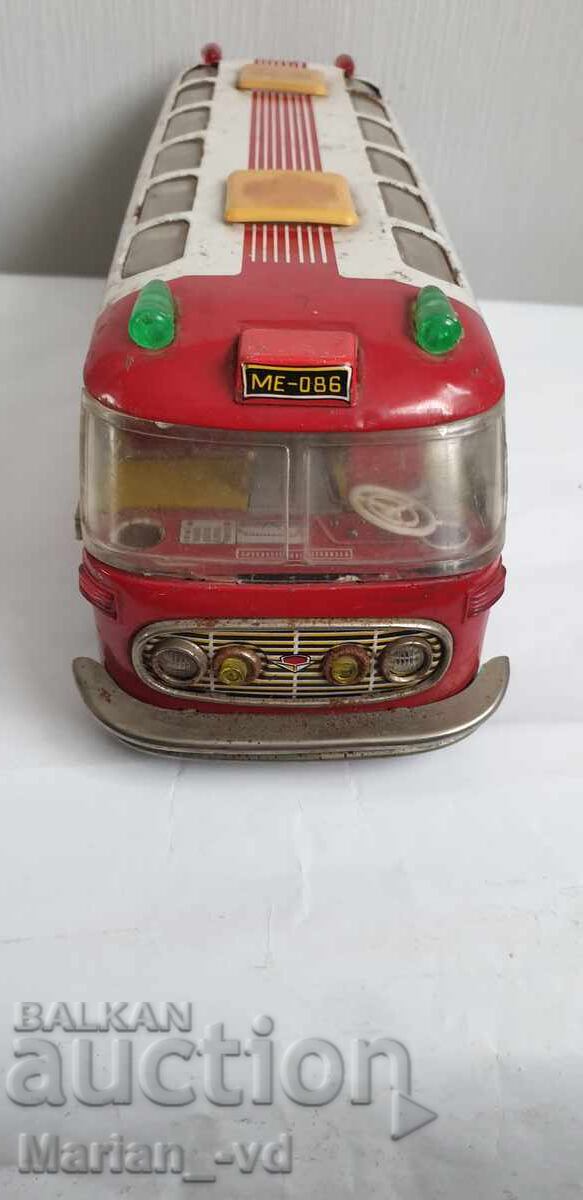 Соц ламаринена играчка автобус на батерии  CHINA - 5