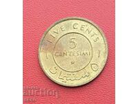 Σομαλία-5 σεντς 1967