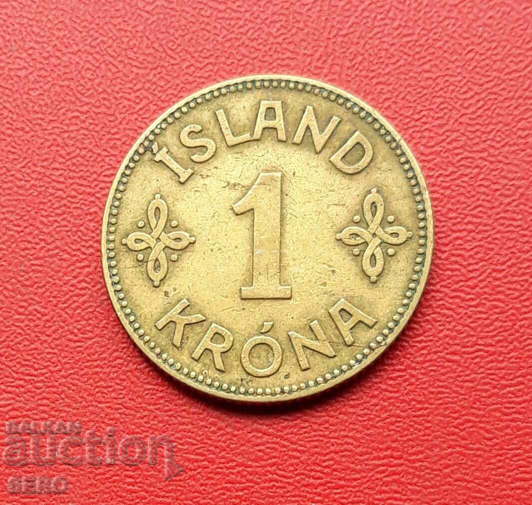 Исландия-1 крона 1929-мн.рядка