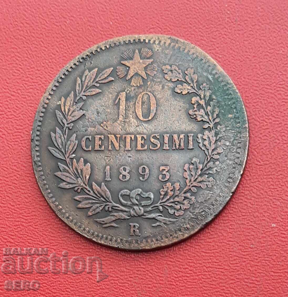 Ιταλία-10 σεντς 1893
