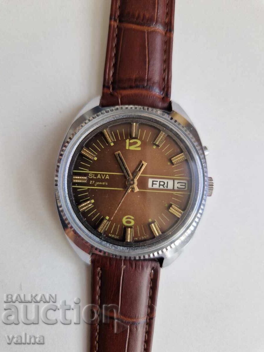 SLAVA automatic, 27 jewels, made in USSR, TOP!