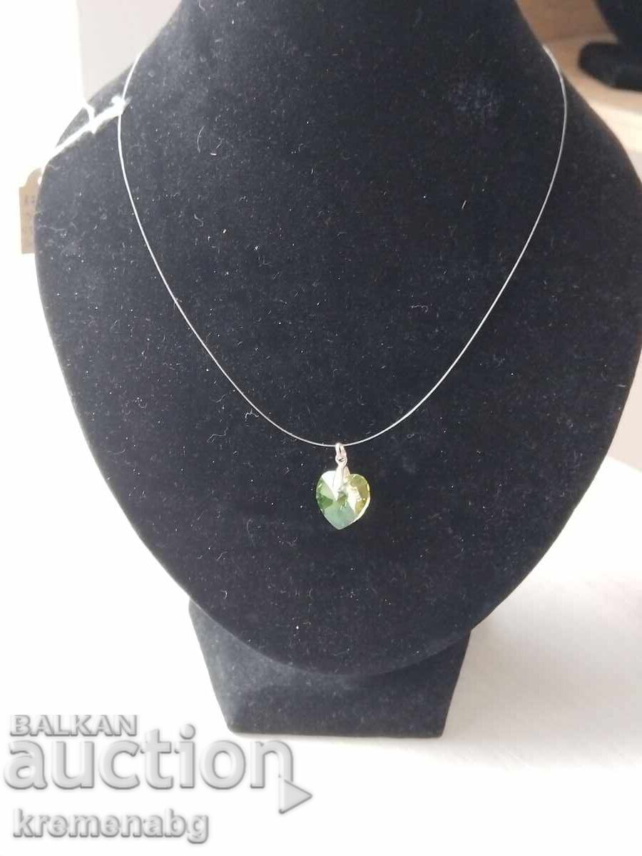 Kolie Svarovski i srebro rychna izrabotka