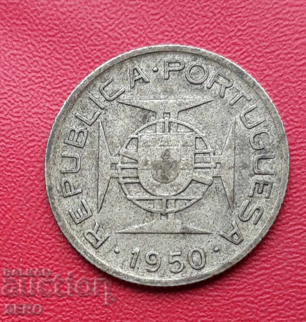 Mozambique/Portuguese Colony - 2.5 Escudos 1950 - Silver with price € 7.50 | 14.67 BGN