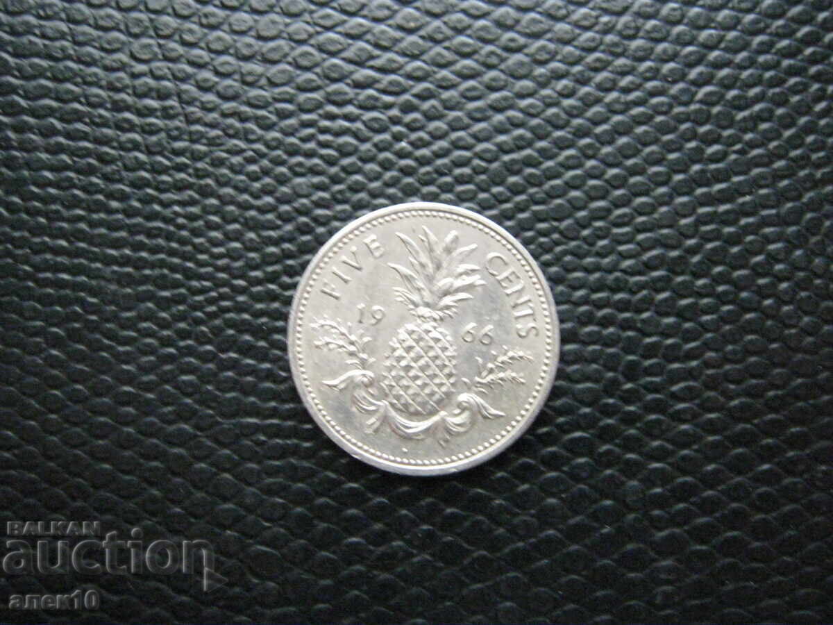 Μπαχάμες 5 σεντ 1966