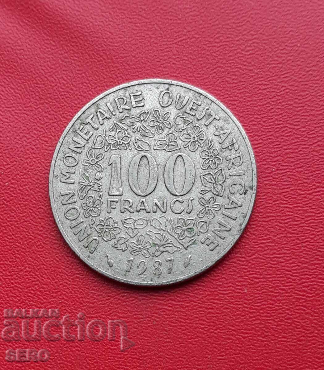 French West Africa - 100 Francs 1987 French West Africa - 100 Francs 1987