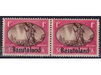 GB-Basutoland-1945 WW2 Victory-overprint on S.Africa MLH, 3 scans