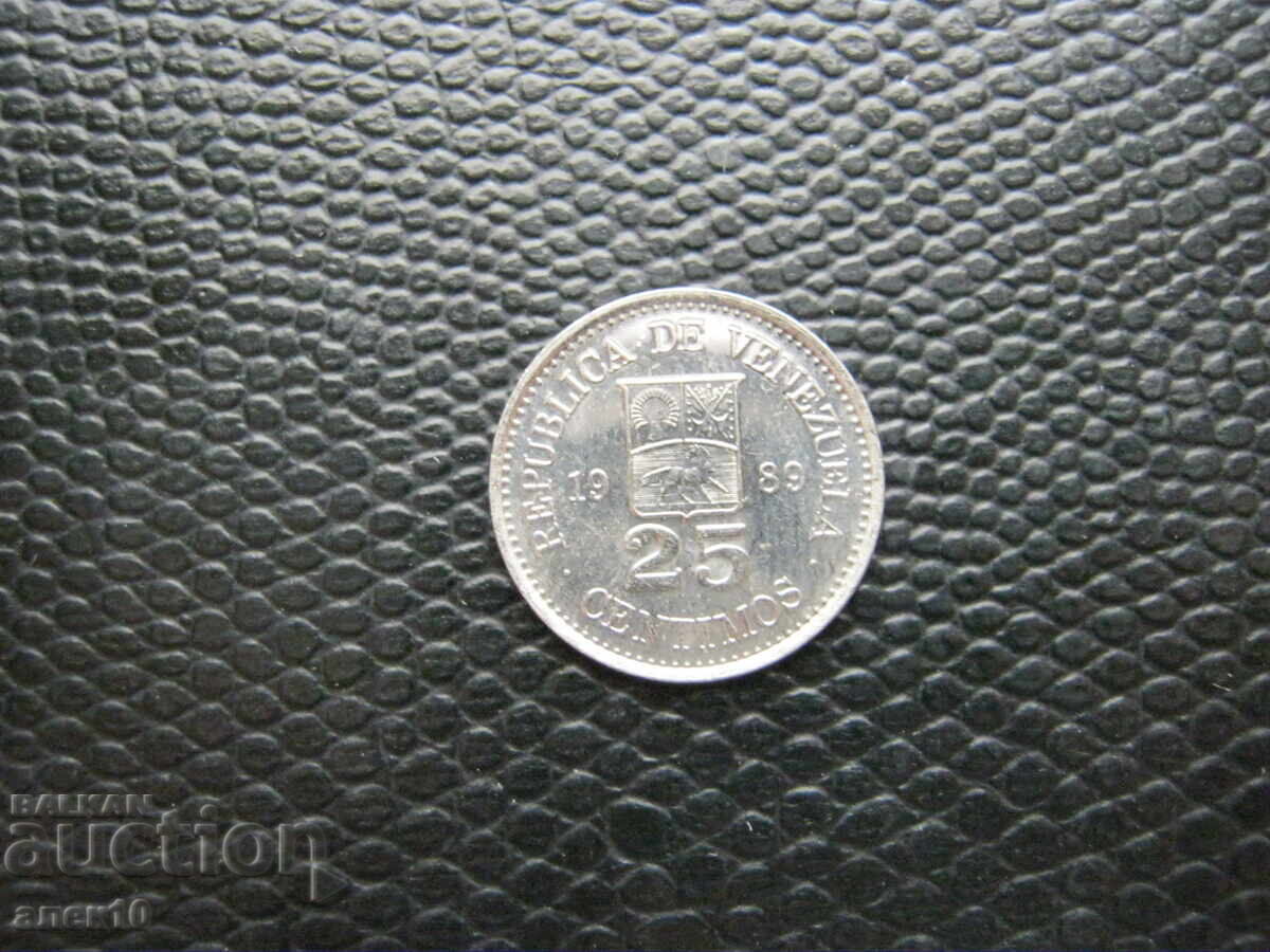Venezuela 25 centavos 1989