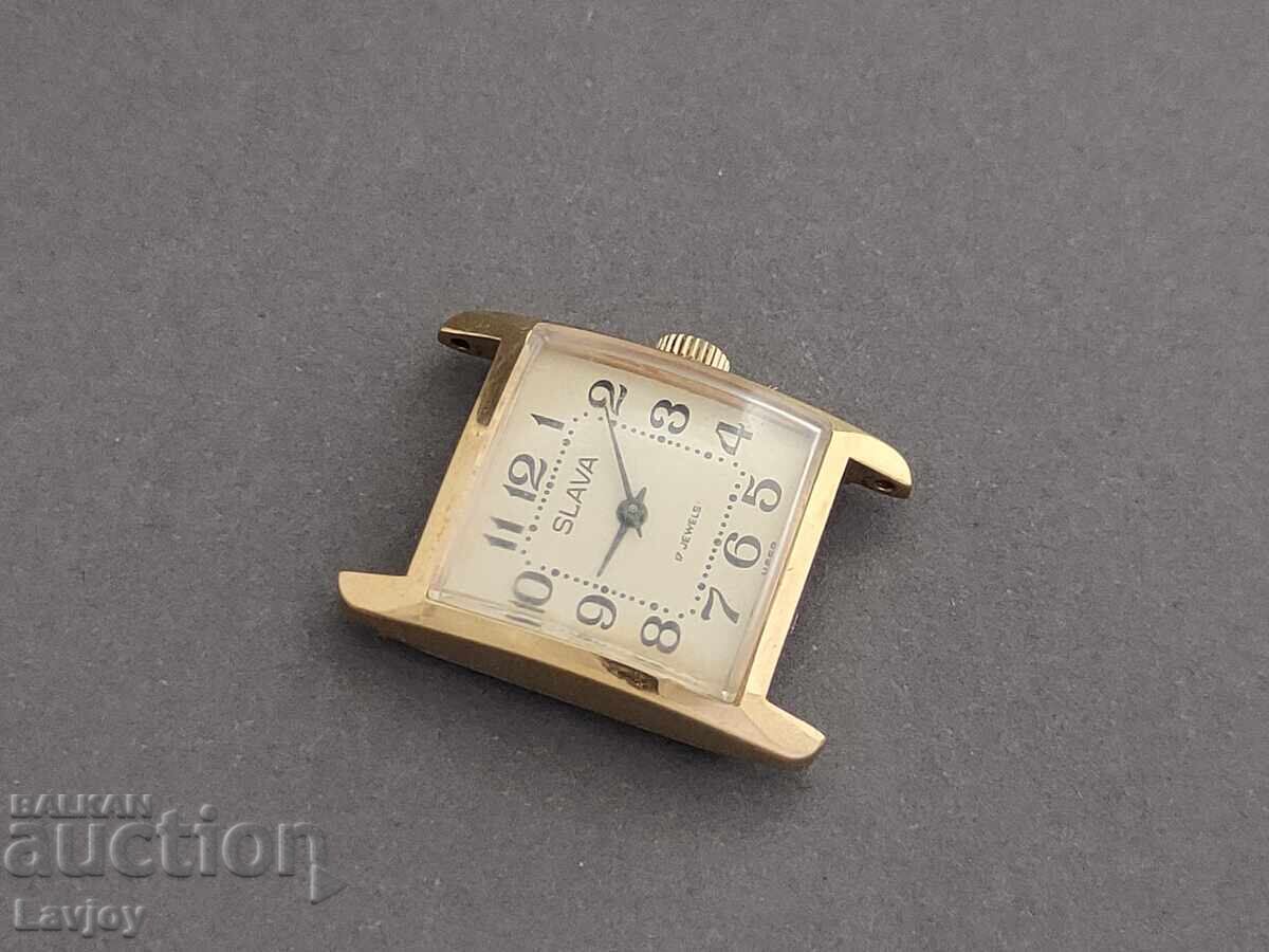 Slava☭ Слава дамски ретро позлатен часовник с цена € 25.00 | 48.90 лв.